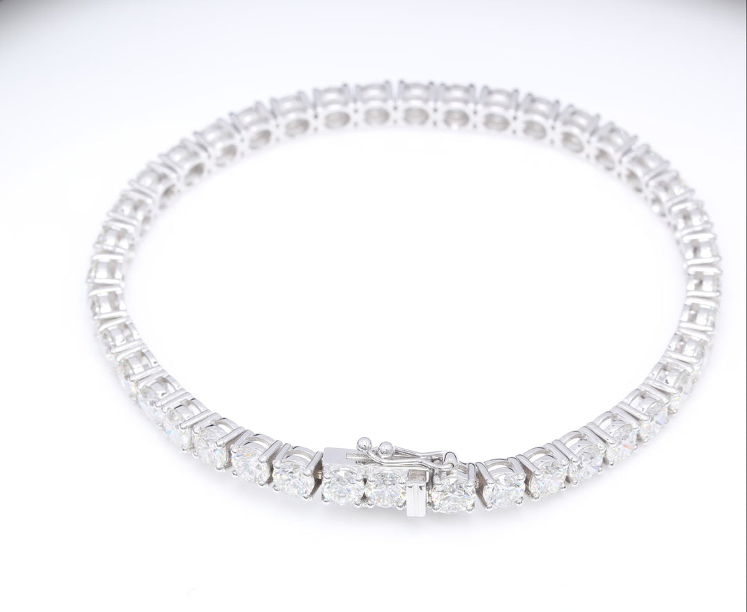 Custom Round Brilliant Diamond Tennis Bracelet – IGI Certified | 18K White Gold, 18K Yellow Gold, or 18K Rose Gold